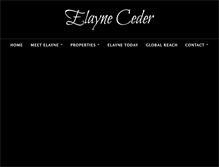 Tablet Screenshot of elayneceder.com